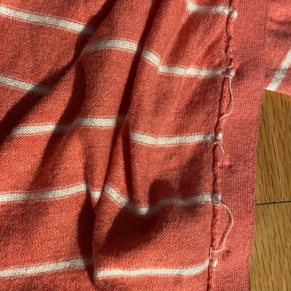 Hollister cardigan pink and white stripe button up - Picture 8 of 12